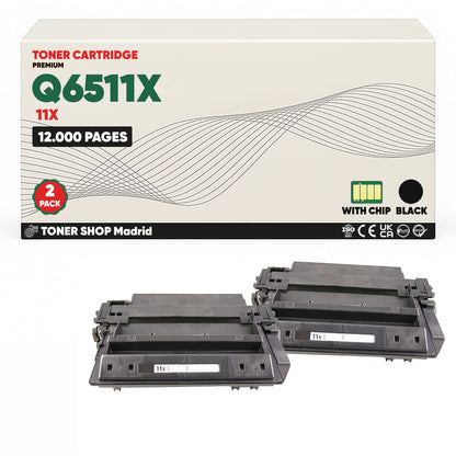 BDink Cartucho Tóner Compatible HP 11X Negro Q6511X