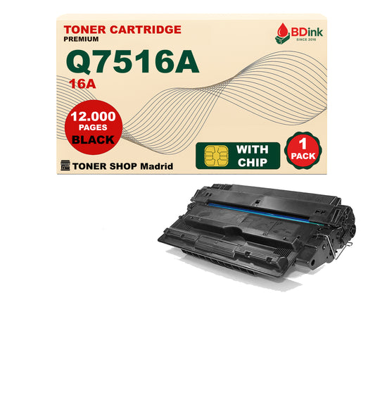 BDink Cartucho Tóner Compatible HP 16A Negro Q7516A