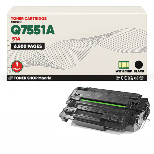 BDink Cartucho Tóner Compatible HP 51A Negro Q7551A