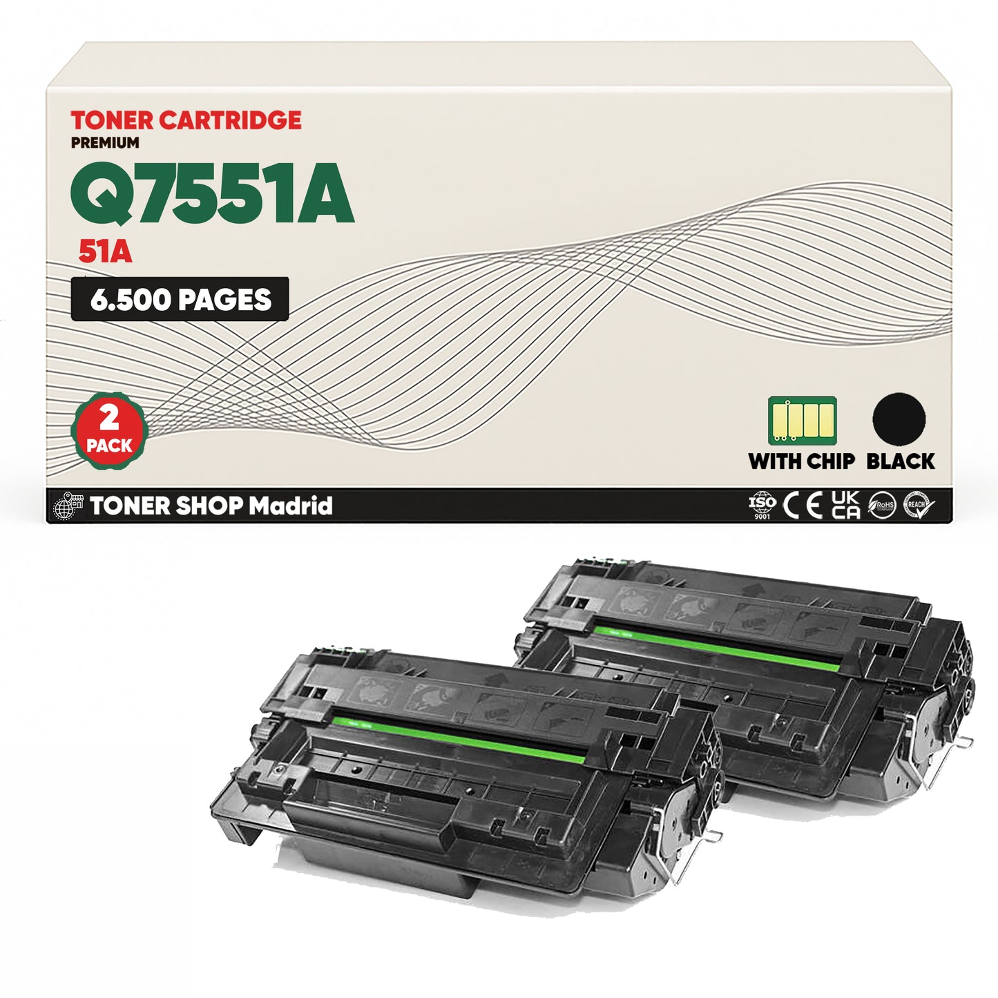 BDink Cartucho Tóner Compatible HP 51A Negro Q7551A