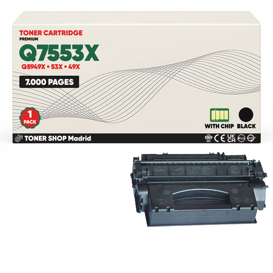 BDink Cartucho Tóner Compatible HP 53A/49A Negro Q7553A