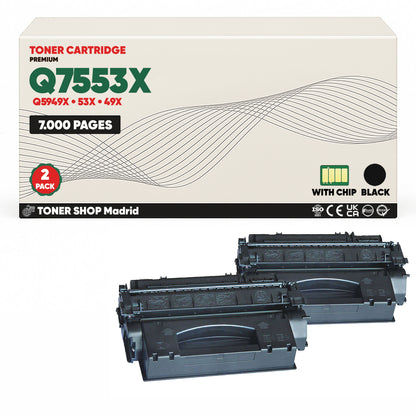 BDink Cartucho Tóner Compatible HP 53A/49A Negro Q7553A