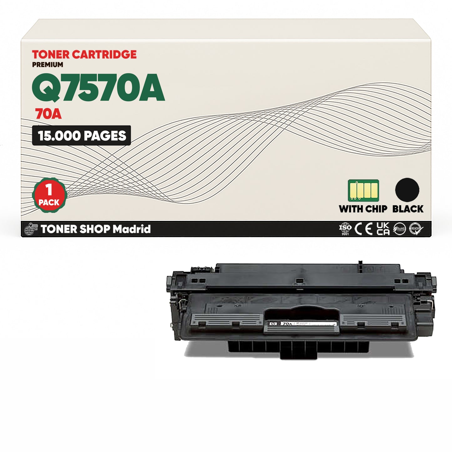 BDink Cartucho Tóner Compatible HP 70A Negro Q7570A