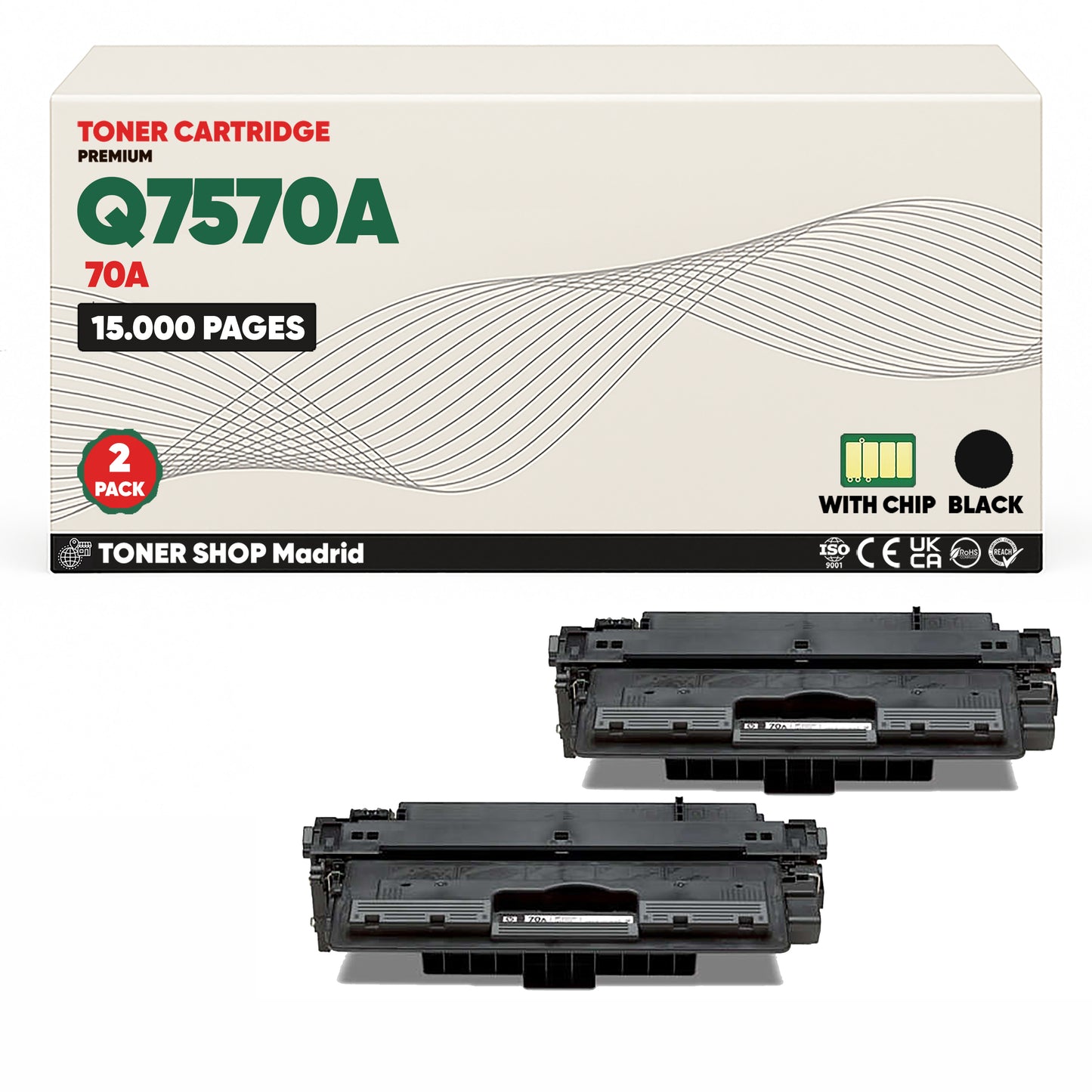 BDink Cartucho Tóner Compatible HP 70A Negro Q7570A