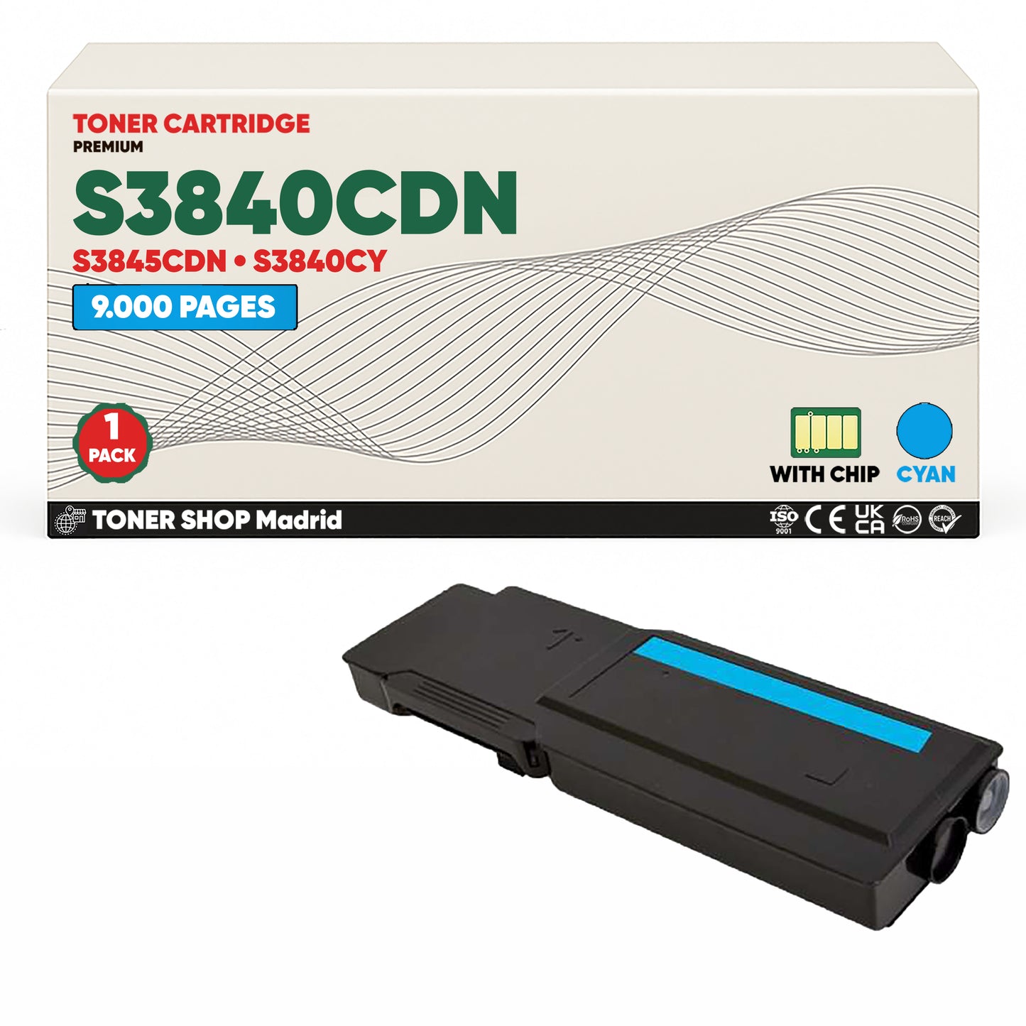 BDink Tóner Compatible Dell S3840CDN/S3845CDN (Pack 4 CMYK)