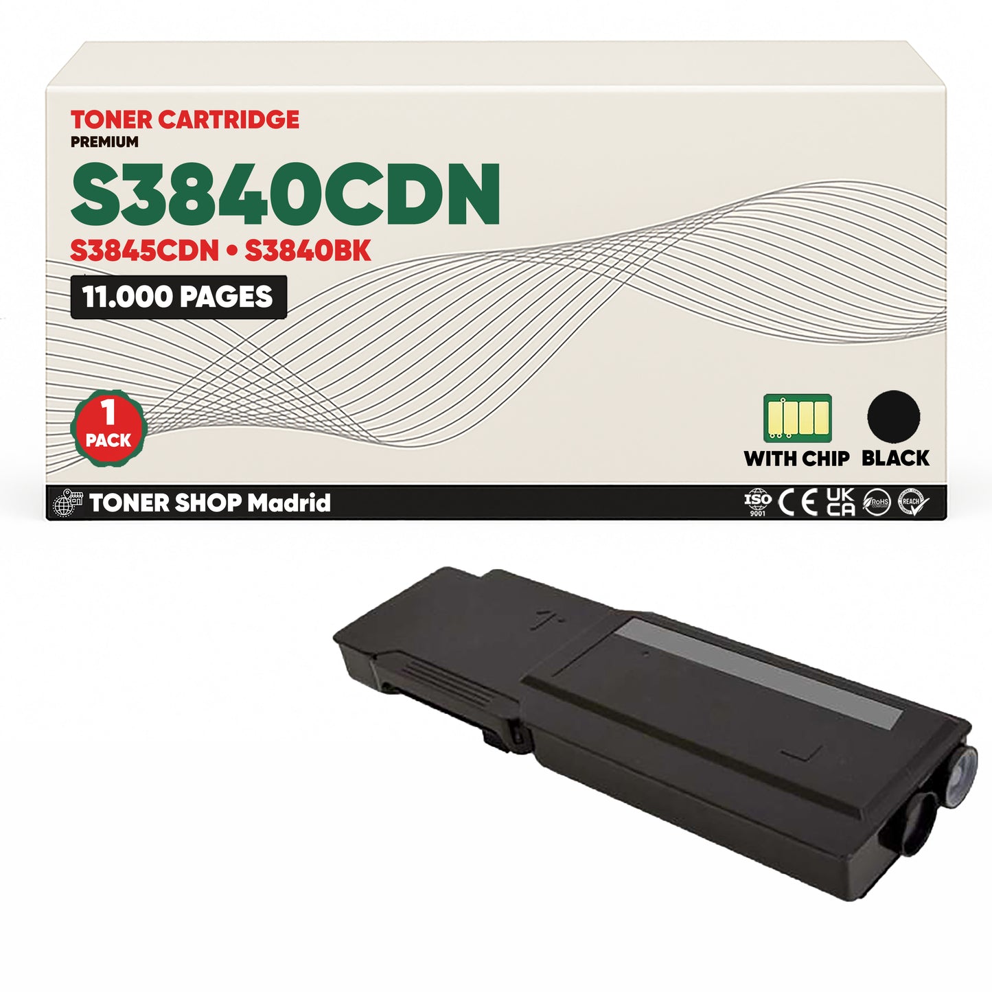 BDink Tóner Compatible Dell S3840CDN/S3845CDN (Pack 4 CMYK)