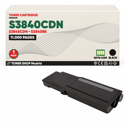 BDink Tóner Compatible Dell S3840CDN/S3845CDN (Pack 4 CMYK)