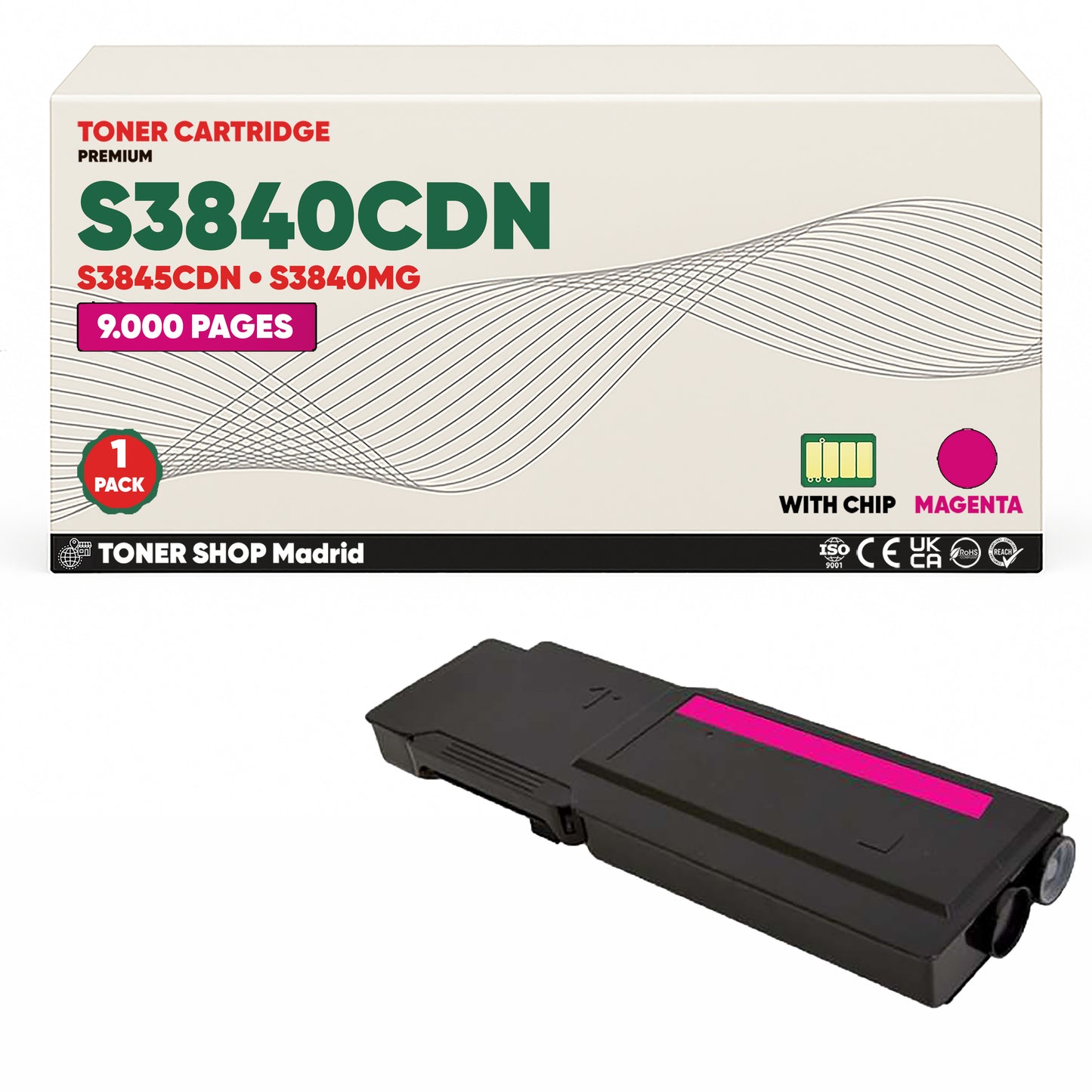 BDink Tóner Compatible Dell S3840CDN/S3845CDN (Pack 4 CMYK)