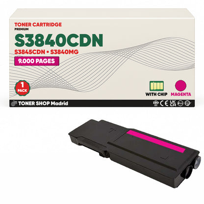 BDink Tóner Compatible Dell S3840CDN/S3845CDN (Pack 4 CMYK)