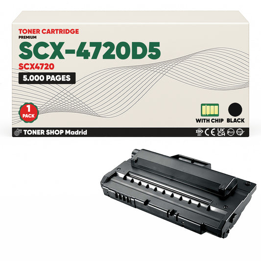 BDink Cartucho de Toner Compatible Samsung SCX-4720D5 Negro