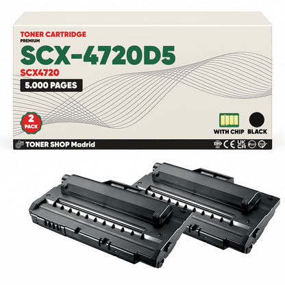 BDink Cartucho de Toner Compatible Samsung SCX-4720D5 Negro