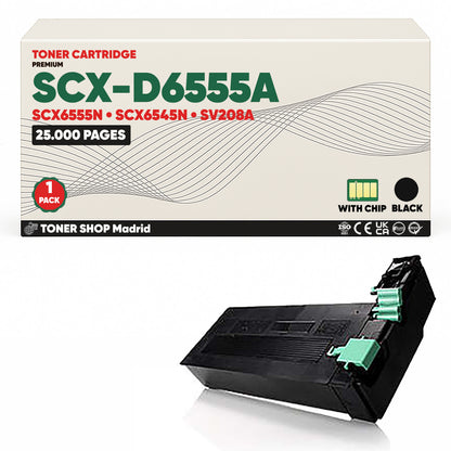 BDink Cartucho de Toner Compatible Samsung SCX-D6555A Negro