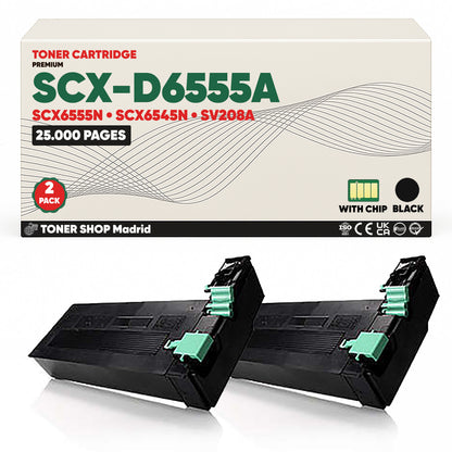 BDink Cartucho de Toner Compatible Samsung SCX-D6555A Negro