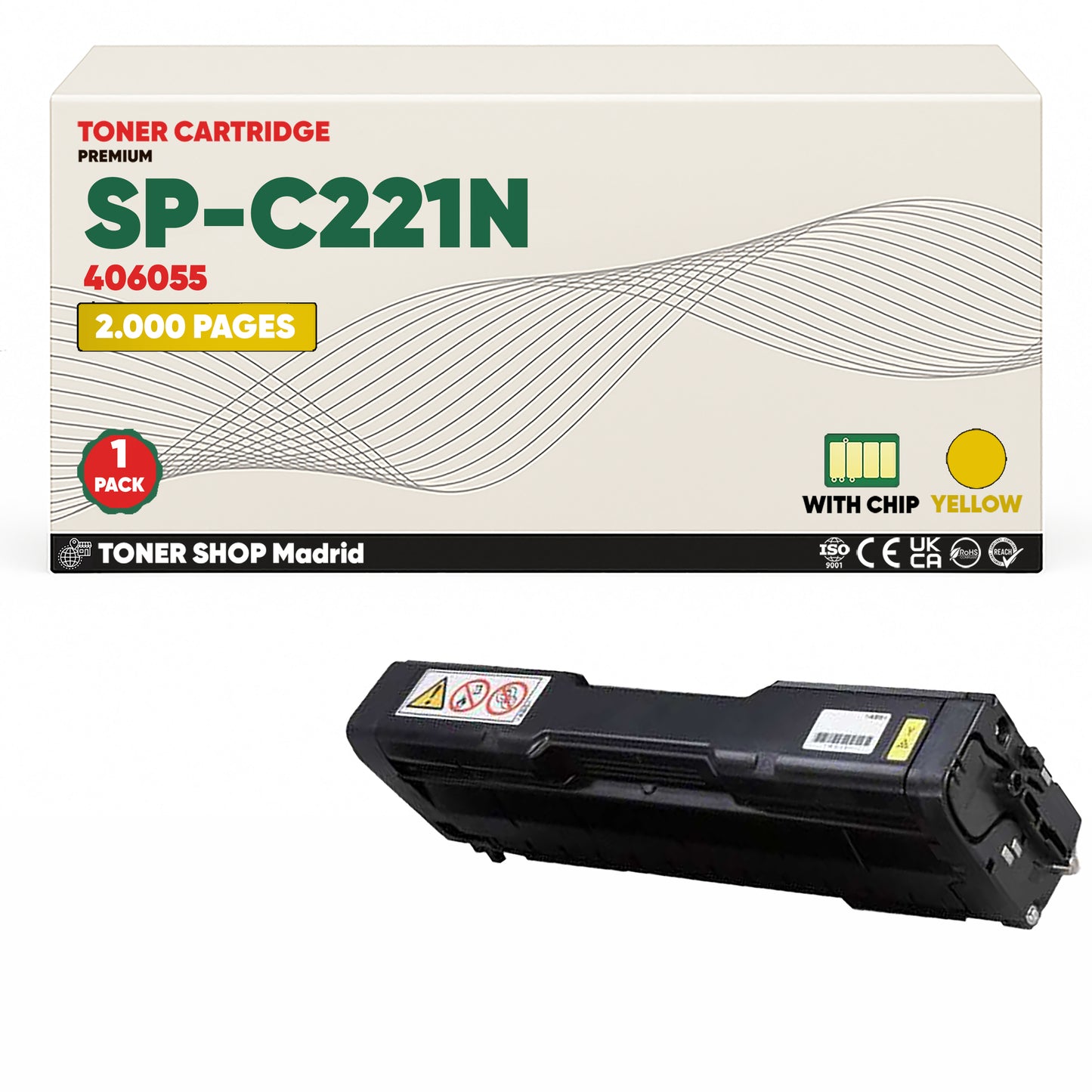 BDink Tóner Compatible Ricoh SP-C221N (Pack 4 CMYK) 406052-406055