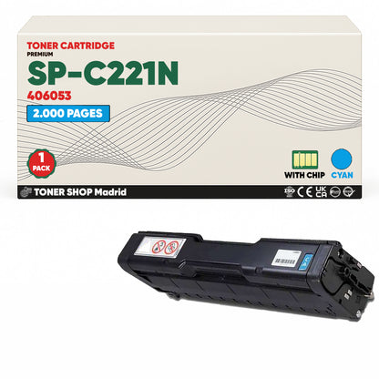 BDink Tóner Compatible Ricoh SP-C221N (Pack 4 CMYK) 406052-406055