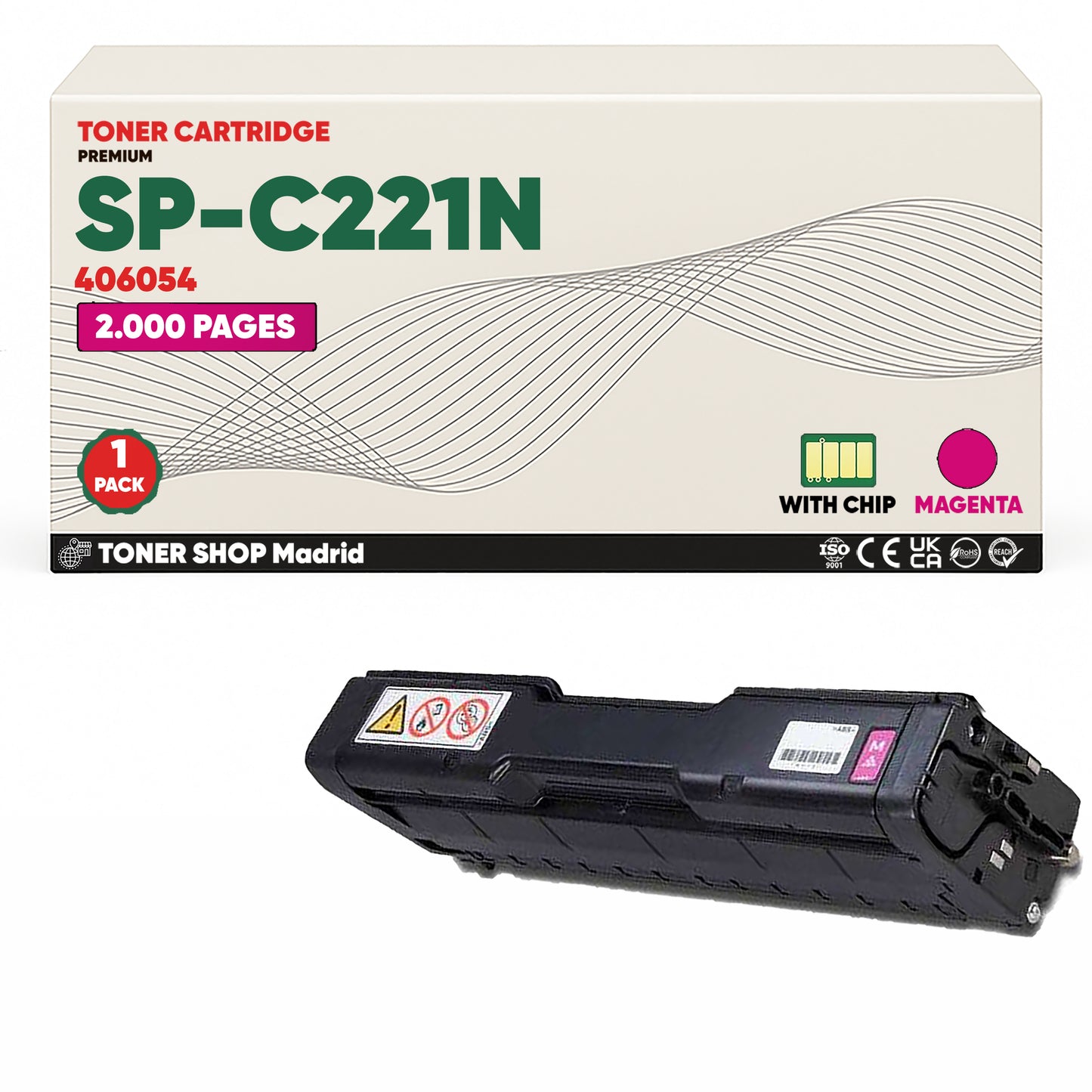 BDink Tóner Compatible Ricoh SP-C221N (Pack 4 CMYK) 406052-406055