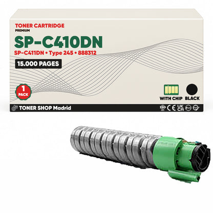 BDink Tóner Compatible Ricoh SP-C410DN/SP-C411DN (Pack 4 CMYK) 888312-888315
