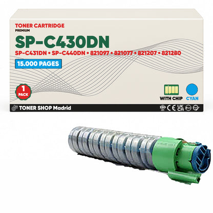 BDink Tóner Compatible Ricoh SP-C430DN/SP-C431DN/SP-C440DN (Pack 4 CMYK) 821094-821282