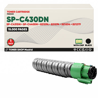 BDink Tóner Compatible Ricoh SP-C430DN/SP-C431DN/SP-C440DN (Pack 4 CMYK) 821094-821282