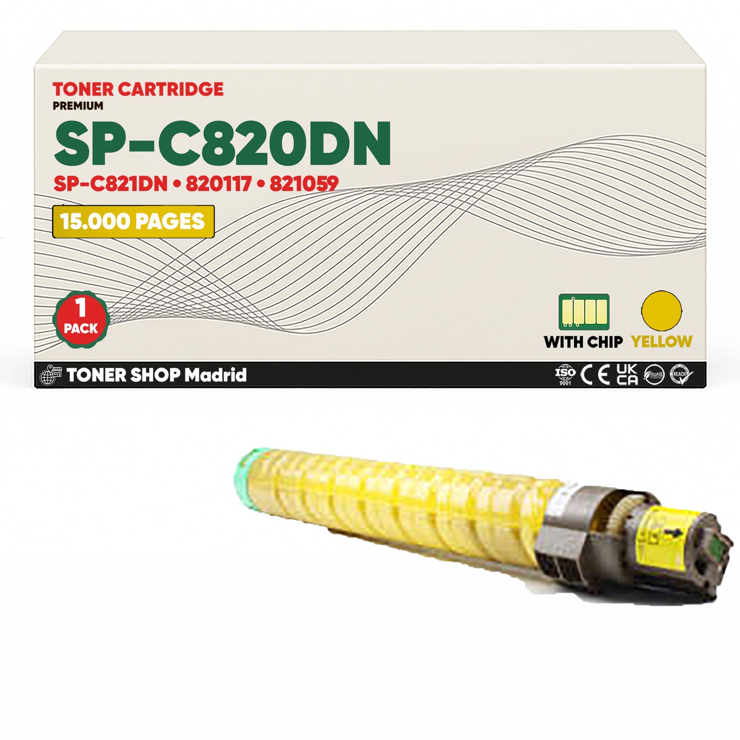 BDink Tóner Compatible Ricoh SP-C820DN/SP-C821DN (Pack 4 CMYK) 820116-821061