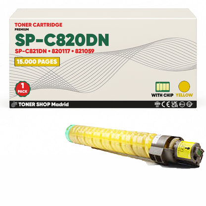 BDink Tóner Compatible Ricoh SP-C820DN/SP-C821DN (Pack 4 CMYK) 820116-821061