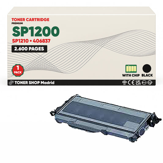 BDink Cartucho Tóner Compatible Ricoh SP1200/SP1210 Negro