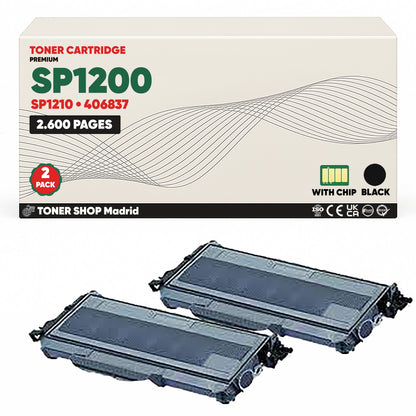 BDink Cartucho Tóner Compatible Ricoh SP1200/SP1210 Negro