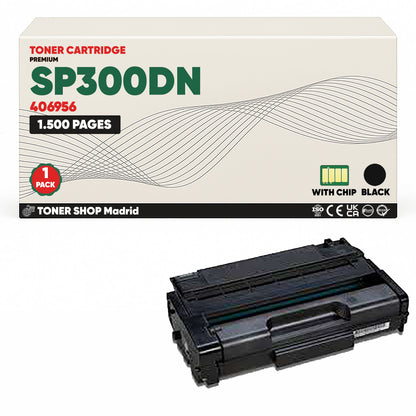 BDink Cartucho/s Tóner Compatible/s Ricoh SP300DN Negro