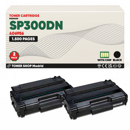 BDink Cartucho/s Tóner Compatible/s Ricoh SP300DN Negro