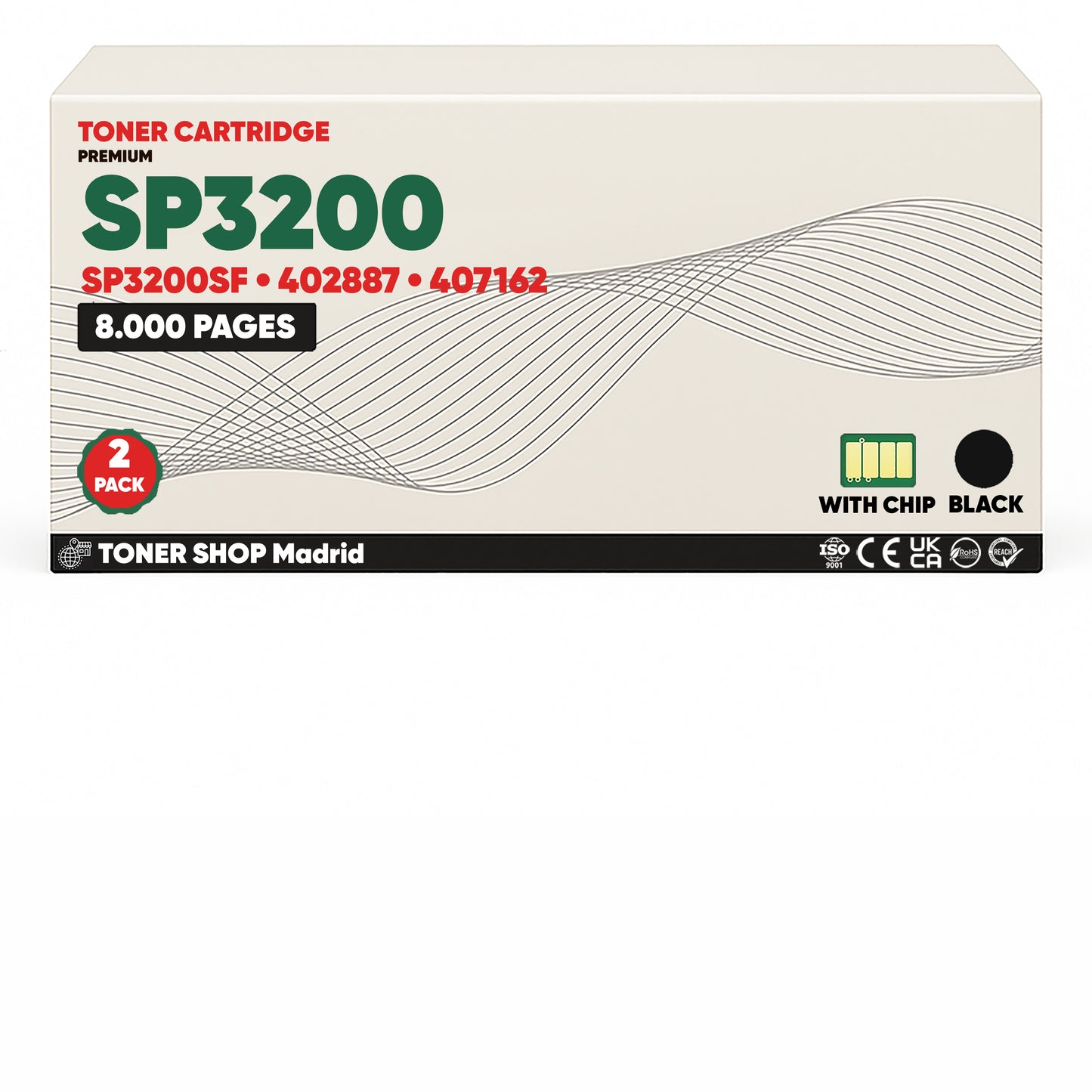 BDink Cartucho/s Tóner Compatible/s Ricoh SP3200/SP3200SF Negro