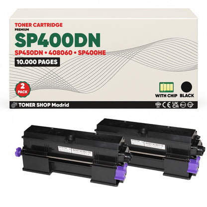 BDink Cartucho/s Tóner Compatible/s Ricoh SP400DN/SP450DN Negro