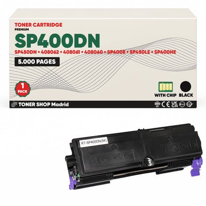 BDink Cartucho/s Tóner Compatible/s Ricoh SP400DN/SP450DN Negro
