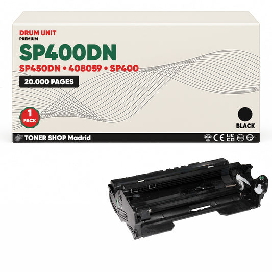BDink Tambor de Imagen Compatible Ricoh SP400DN/SP450DN (Drum)
