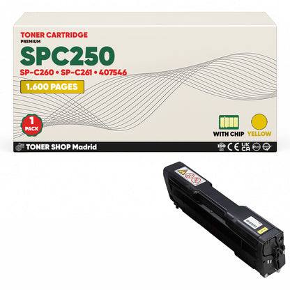 BDink Tóner Compatible Ricoh SPC250 (Pack 4 CMYK) 407543-407546