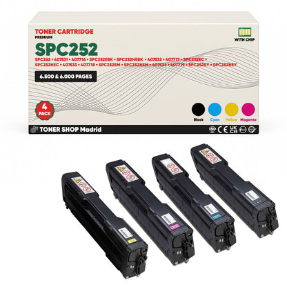 BDink Tóner Compatible Ricoh SPC252/SPC262 (Pack 4 CMYK) 407531-407719