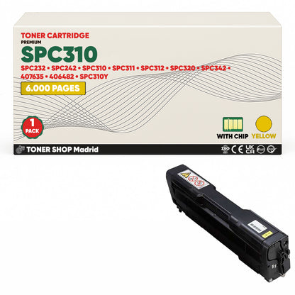 BDink Tóner Compatible Ricoh SPC310 (Pack 4 CMYK) 407634-407637