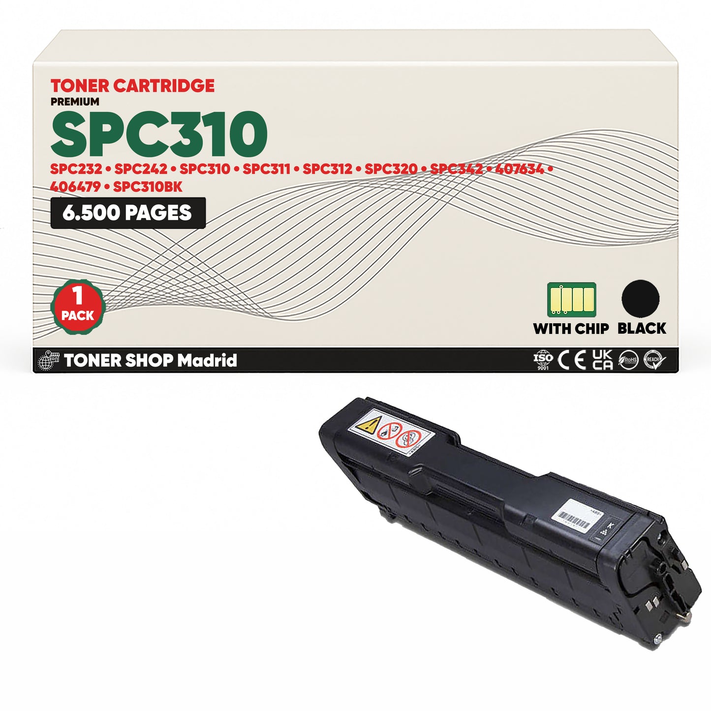 BDink Tóner Compatible Ricoh SPC310 (Pack 4 CMYK) 407634-407637