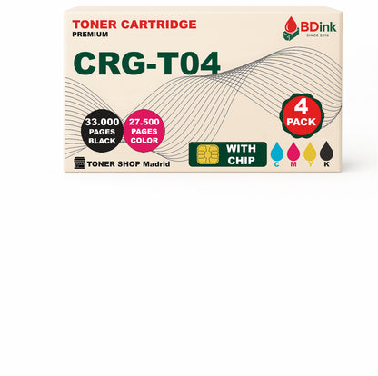 BDink Tóner Compatible Canon T04 (CMYK 4 Pack)