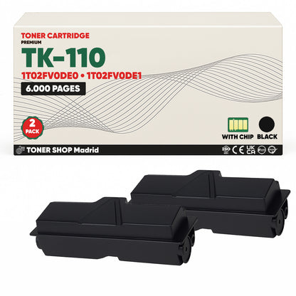 BDink Cartucho Tóner Compatible Kyocera TK110 Negro