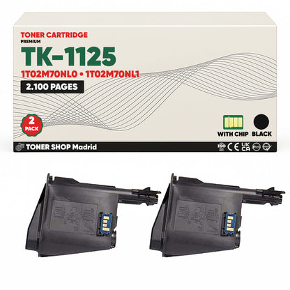 BDink Cartucho Tóner Compatible Kyocera TK1125 Negro