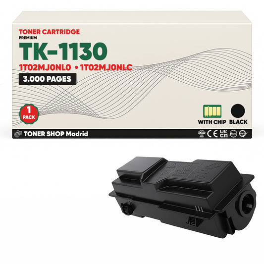 BDink Cartucho Tóner Compatible Kyocera TK1130 Negro