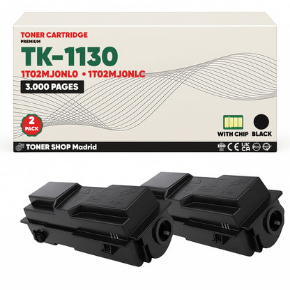 BDink Cartucho Tóner Compatible Kyocera TK1130 Negro