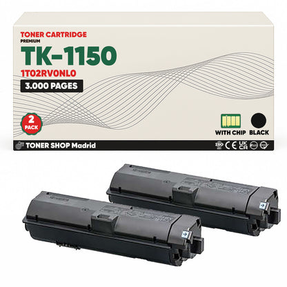 BDink Cartucho Tóner Compatible Kyocera TK1150 Negro