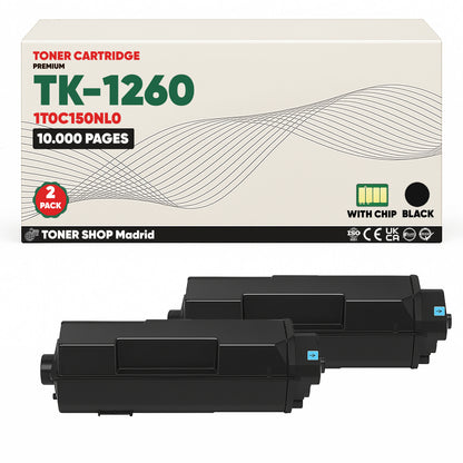 BDink Cartucho Tóner Compatible Kyocera TK1260 Negro