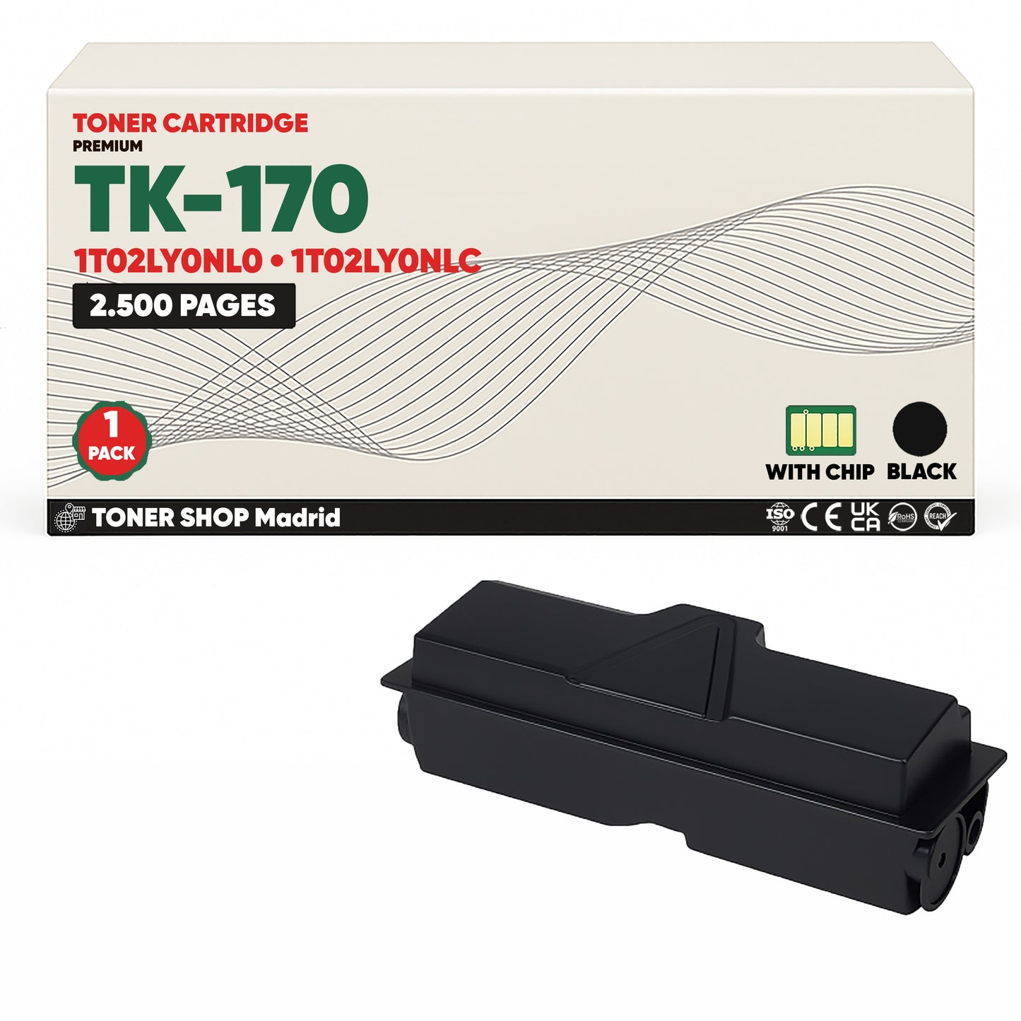 BDink Cartucho Tóner Compatible Kyocera TK160 Negro