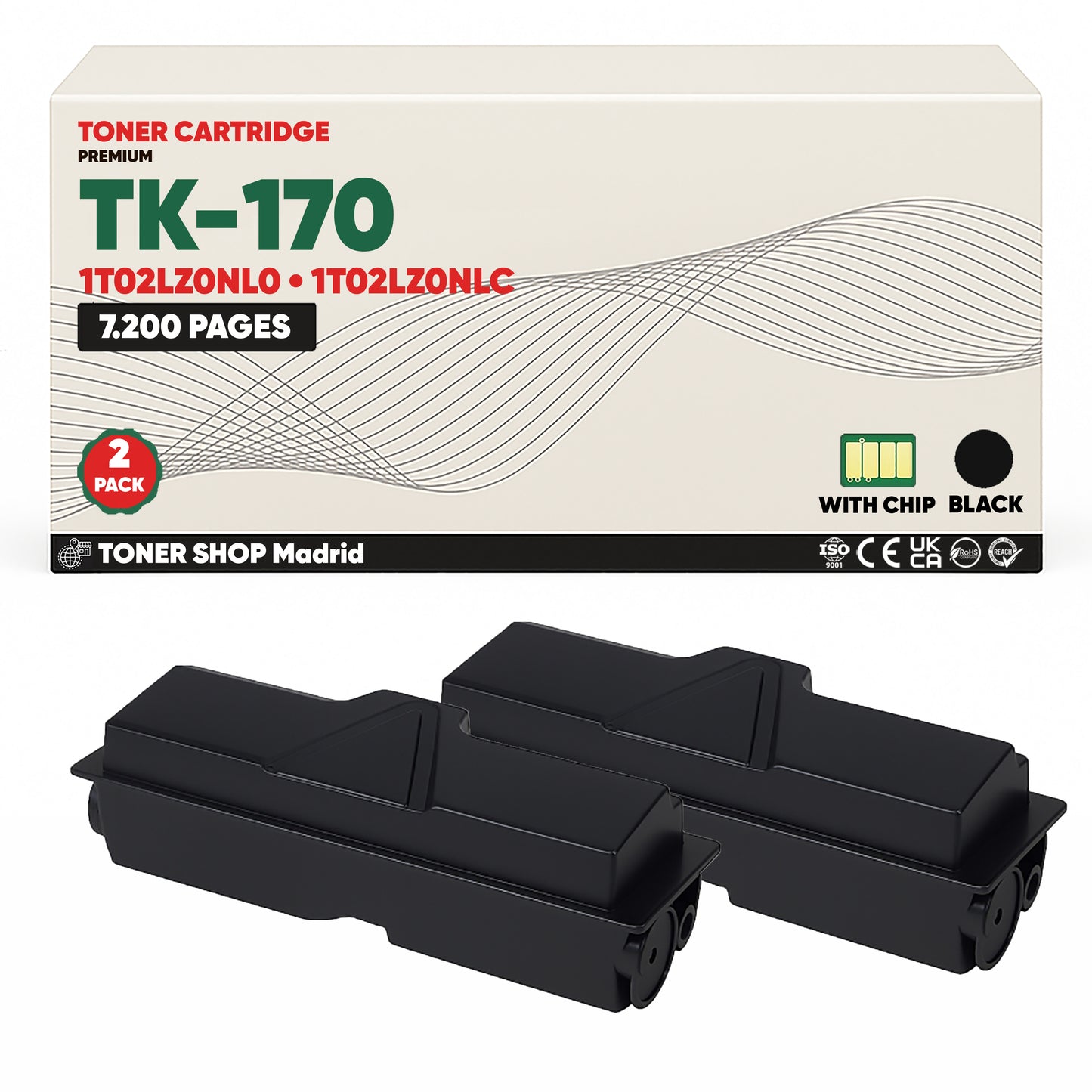 BDink Cartucho Tóner Compatible Kyocera TK170 Negro