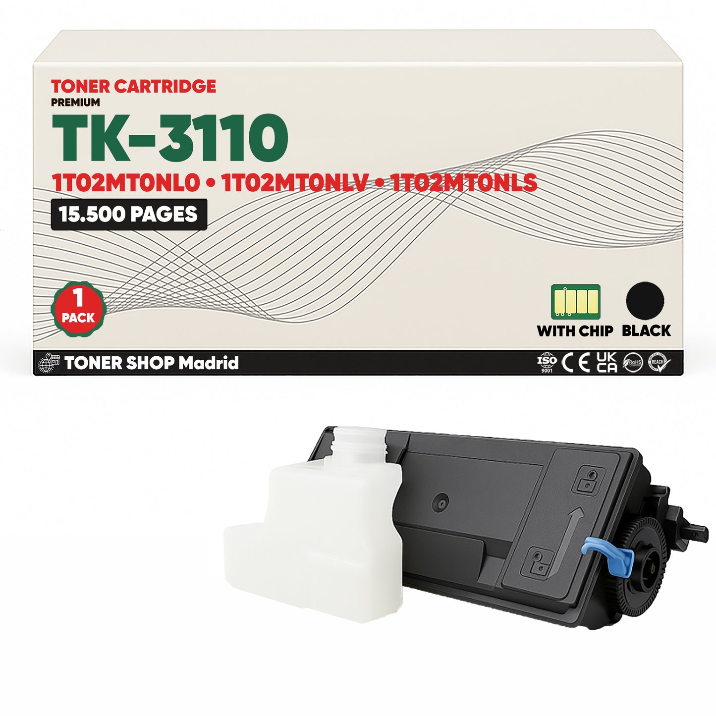 BDink Cartucho Tóner Compatible Kyocera TK3110 Negro