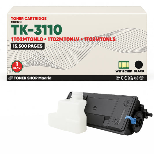 BDink Cartucho Tóner Compatible Kyocera TK3110 Negro