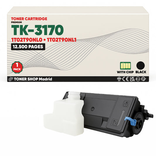 BDink Cartucho Tóner Compatible Kyocera TK3160 Negro