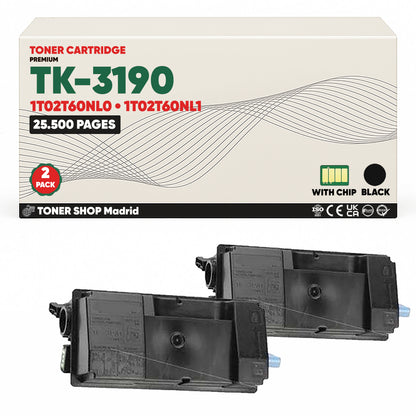 BDink Cartucho Tóner Compatible Kyocera TK3190 Negro